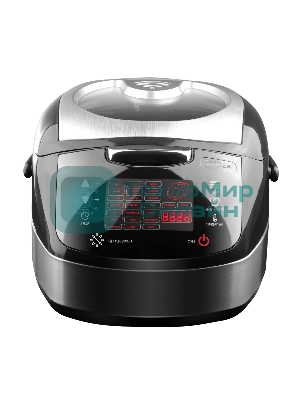Мультиварка Centek CT-1472 Ceramic черный/сталь, 860 Вт, 5.0 л, LED, 21 программа