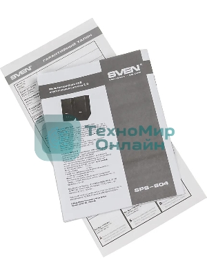 Акустическая система SVEN SPS-604 2.0 черный 4Вт