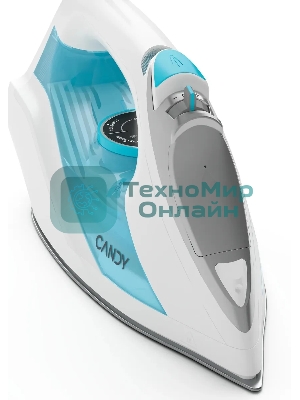 Утюг Candy CI-101 белый/голубой, 2700 Вт, 55 г/мин, 160 г/мин, 500 мл