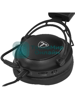 Гарнитура игровая T-LINE Haze, провод 2м, черный (64760)