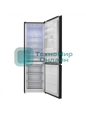 Холодильник Schaub Lorenz SLU S344GY7EI черный двухкамерный 235/109л морозилка снизу, No Frost