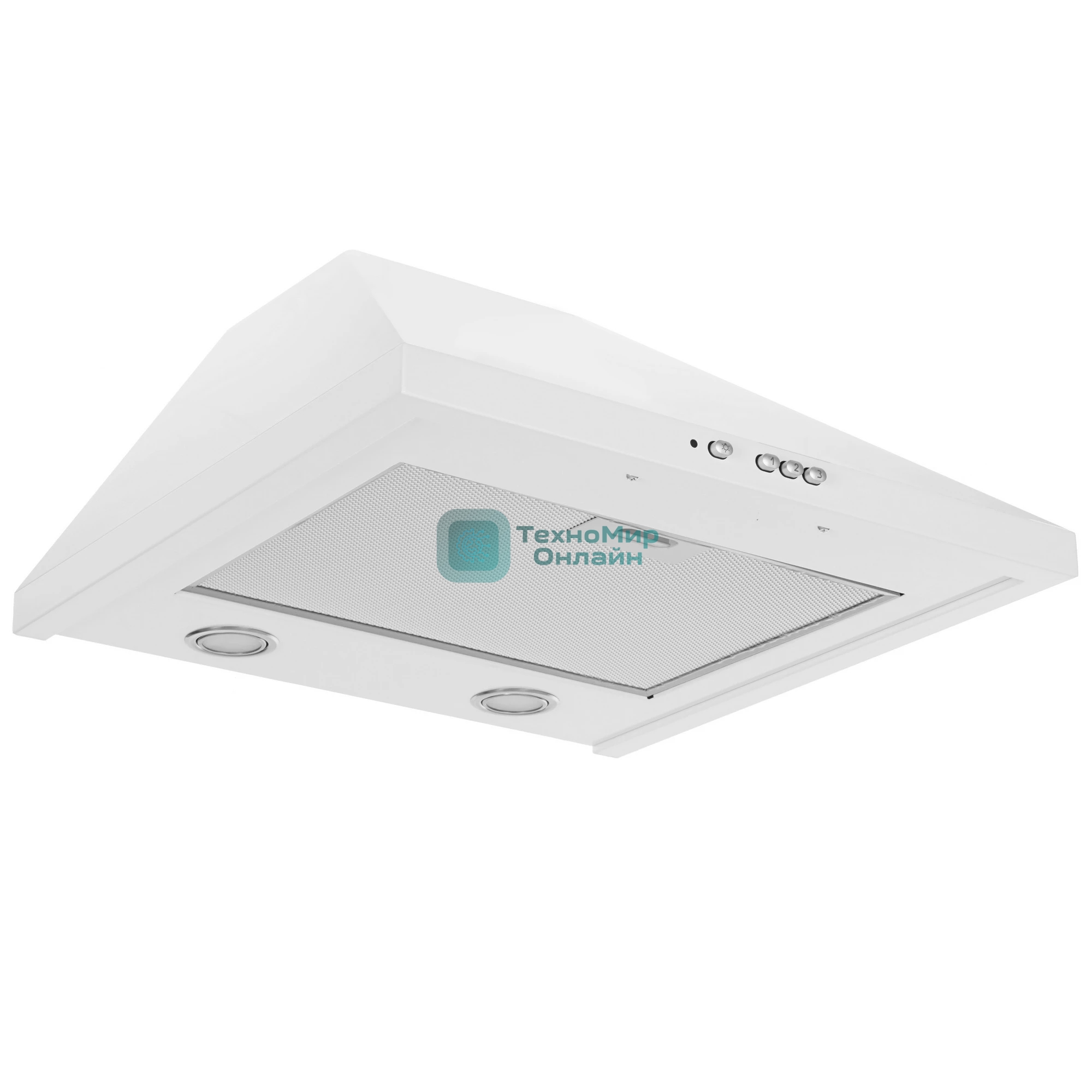 Вытяжка каминная Elikor Вента 50П-430-К3Д белый, 50 см, 430 куб. м/ч, 54 дБ