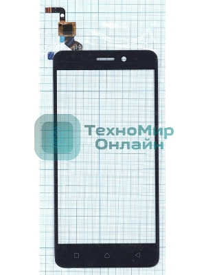 Сенсорное стекло (тачскрин) для Lenovo K6, черное