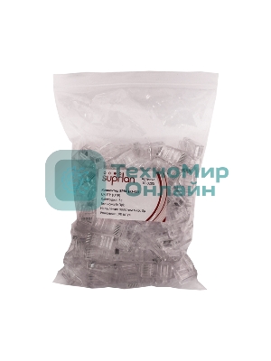 Коннектор Suprlan 10-0209, UTP cat.5e, RJ45, серый (упак.: 100 шт)