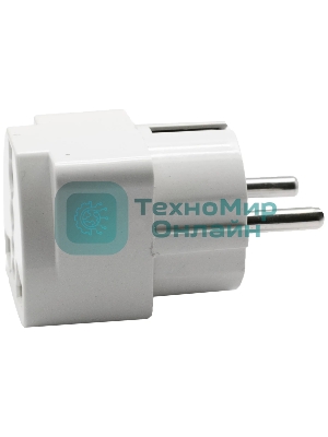 Адаптер сетевой универсальный OXION 220В, 16А, пластик PC, медь, OX-SKTADP220PBAG