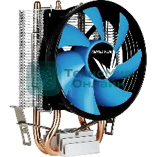 Кулер Aerocool Formula Verkho 2 серебристый/синий 90мм алюминий+медь 2000rpm 25db 4-pin 110W 142мм