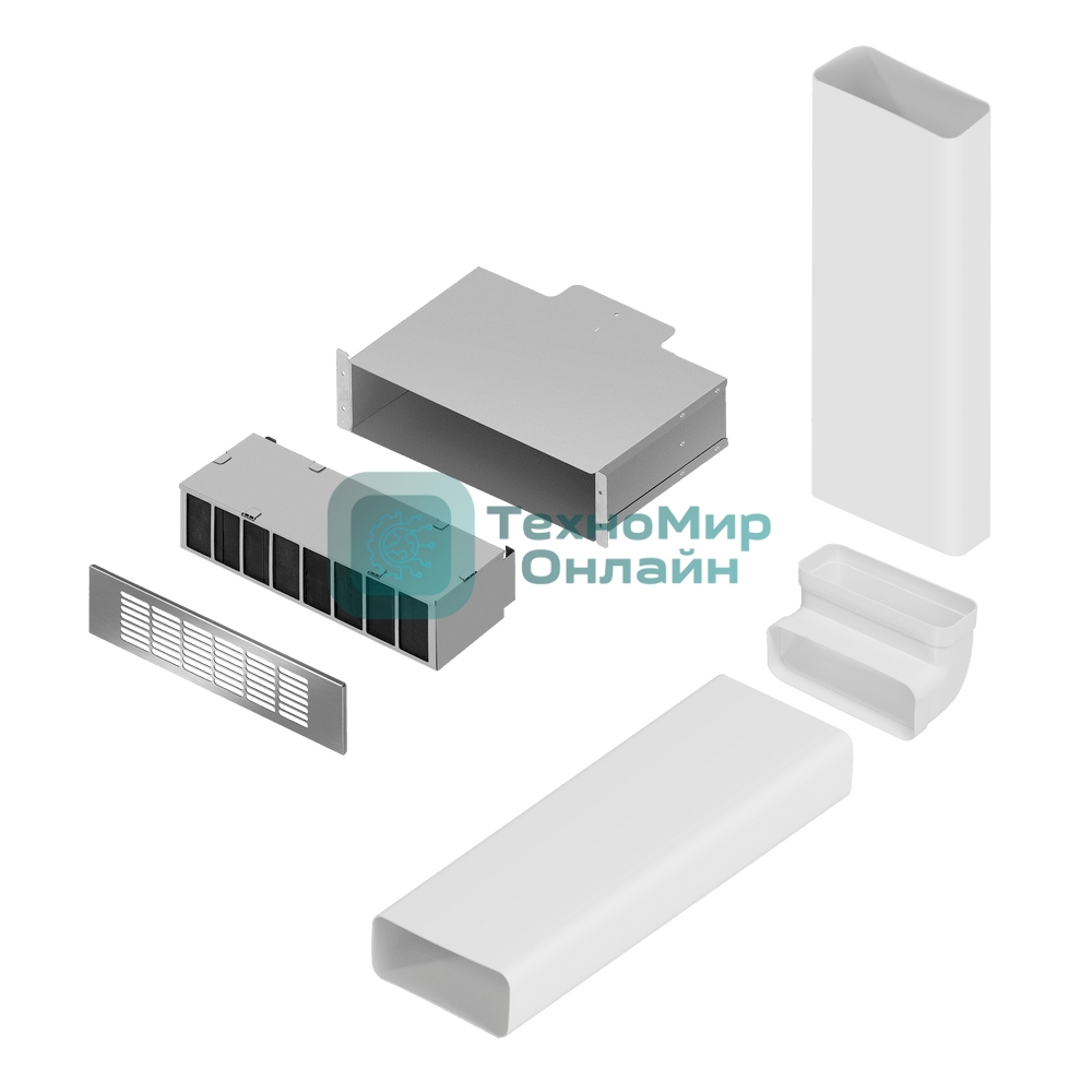 Комплект воздуховодов Maunfeld MIDS604 с фильтром CF312MW (для ПАНЕЛИ MIHC604SF2BK)