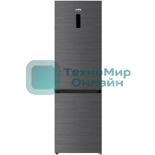 Холодильник DeLonghi DCS 19NFI IS DAMIANO серый двухкамерный 230/100л морозилка снизу, No Frost