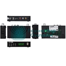 Приставка для цифрового ТВ Starwind CT-220 черный, DVB-T2, DVB-T, DVB-C, HDMI, USB 2.0 х2