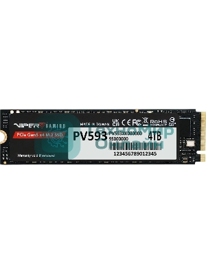 Накопитель SSD M.2 Viper 4.0Tb VP593 Series PV593P4TbM28H (PCI-E 5.0 x4, up to 14000/13000MBs, 3D TLC, 3000TbW, DRAM, NVMe 2.0, SM2508)