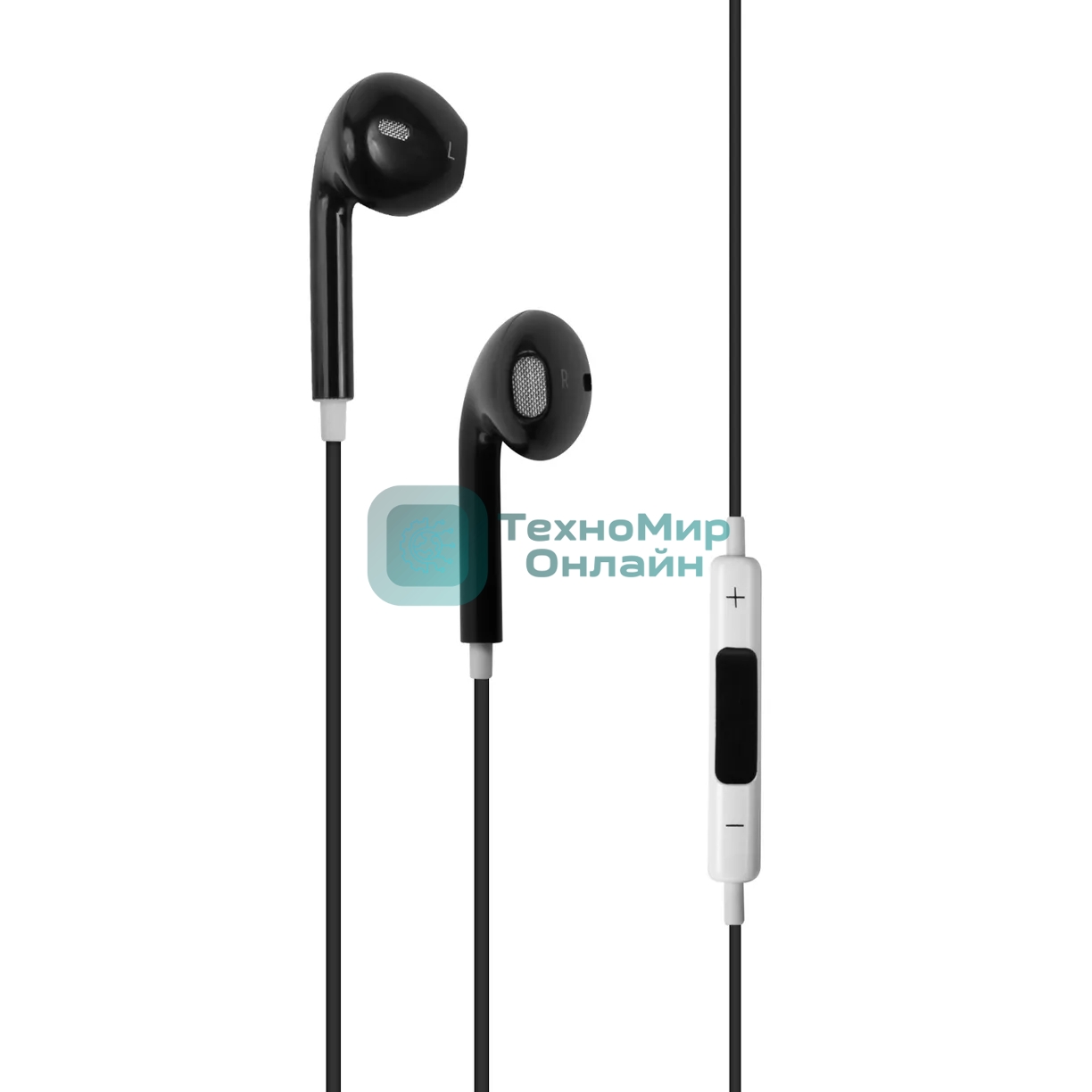 Проводные наушники Red Line SP17 черный, вкладыши, Jack 3.5 мм, встроенный микрофон