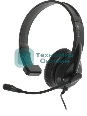 Гарнитура A4Tech HU-11 чёрный, проводная