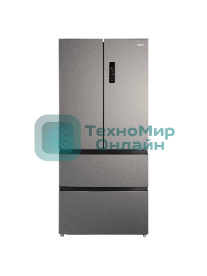 Холодильник Korting KNFF 82535 X нержавеющая сталь трехкамерный 354/186л морозилка снизу