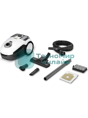 Пылесос Karcher VC 2 белый/черный, 400/700 Вт, уборка сухая, пылесборник мешок 2.8 л