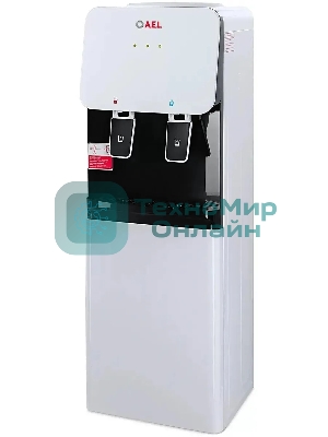Кулер для воды AEL LD-AEL-85c, верхняя загрузка, нагрев 95 °С, охлаждение 8 °С, белый/черный