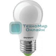 Лампа светодиодная ОНЛАЙТ 61970 OLL-G45-10-230-6.5K-E27