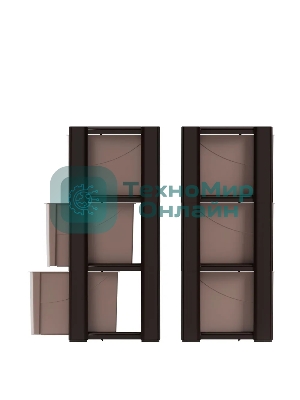 Комод Альтернатива М7835 Колорит, 3 секции, венге