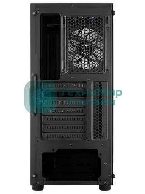 Корпус Aerocool/Formula Menace Saturn RGB-G-BK-v1 (3xUSB, 2xAudio, 0.5 мм, 120 мм FAN, прозрачная стенка-закаленное стекло, mATX