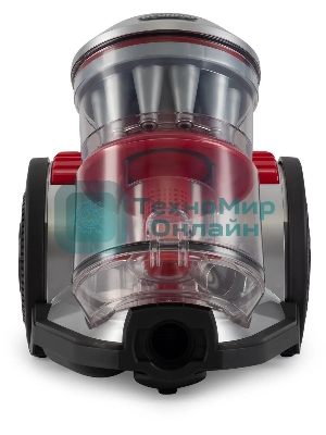 Пылесос Hyundai HYV-C2950 черный/красный, 380/2400 Вт, уборка сухая, пылесборник контейнер 3.5 л