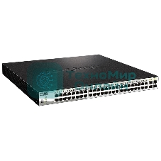 Коммутатор D-Link DGS-1210-52MPP/E2A, 48×1 Гбит/с + 4×1 Гбит/с SFP, настраиваемый