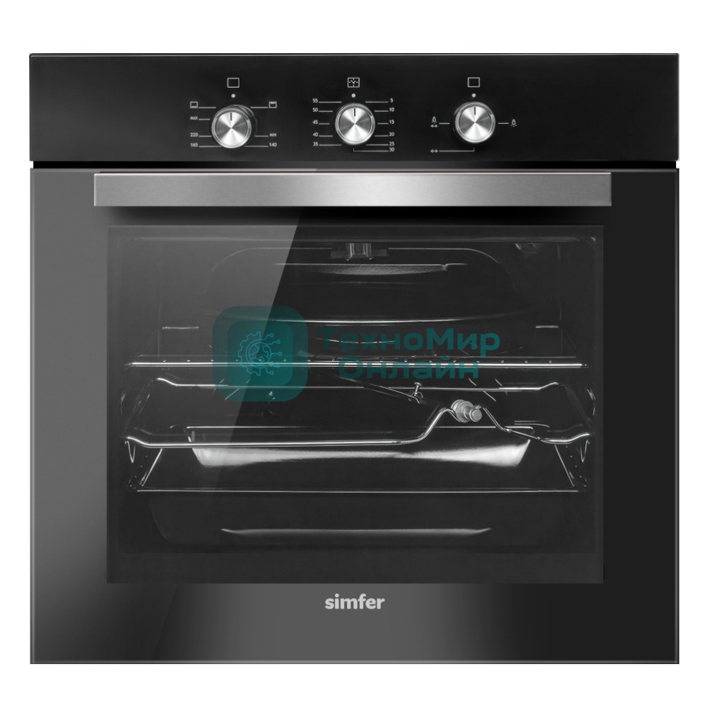 Газовый духовой шкаф Simfer B6Gb12016 черный