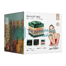 Сушилка для овощей и фруктов Galaxy Line GL 2630, зеленый, с электронным управлением, 450 Вт