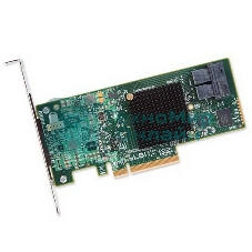 Адаптер HBA Broadcom 9300-8I SGL (LSI00344/H5-25573-00) PCIe 3.0 x8 LP, SAS/SATA 12G HBA, 8port(2*int SFF8643), 3008 IOC, 5 (007080)