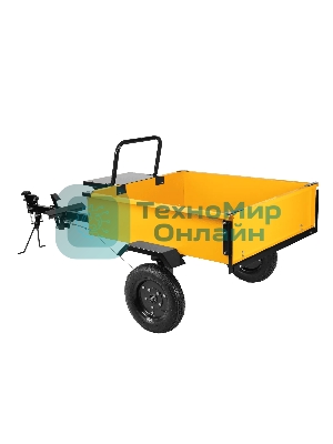 Прицеп для мотоблока Denzel TT-500, оцинк., груз. 500 кг, рег. сцепка, колеса 4.00-10, в упаковке