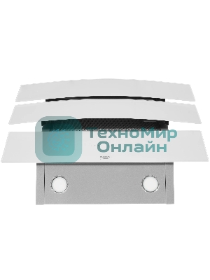 Вытяжка наклонная Beko HCA 62640 W белый, 60 см, 537 м³/ч, 48 дБ