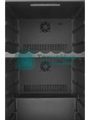 Винный шкаф ZÜGEL ZCWF521DB черный, 127 л, 2 отсека, 52 бут., класс A+