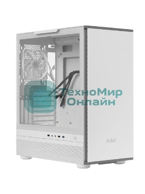 Компьютерный корпус PCCooler IE200 WH, Tempered Glass Full Tower, белый, TG, SPCC, 1x120мм ARGb E-ATX, ATX, mATX, mITX 180/380/220мм 4x2.5