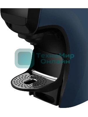 Кофеварка капсульная Kitfort КТ-7462 синий/черный, исп. кофе - капсулы Nespresso, Dolce Gusto/молотый, 0.85 л, 1450 Вт, 19 бар