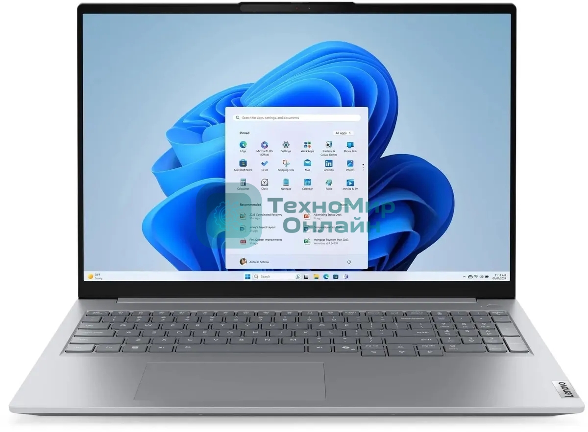 Ноутбук Lenovo Thinkbook 16 G8 IAL Core Ultra 5 225U 16Gb SSD 512Gb Intel Graphics 16