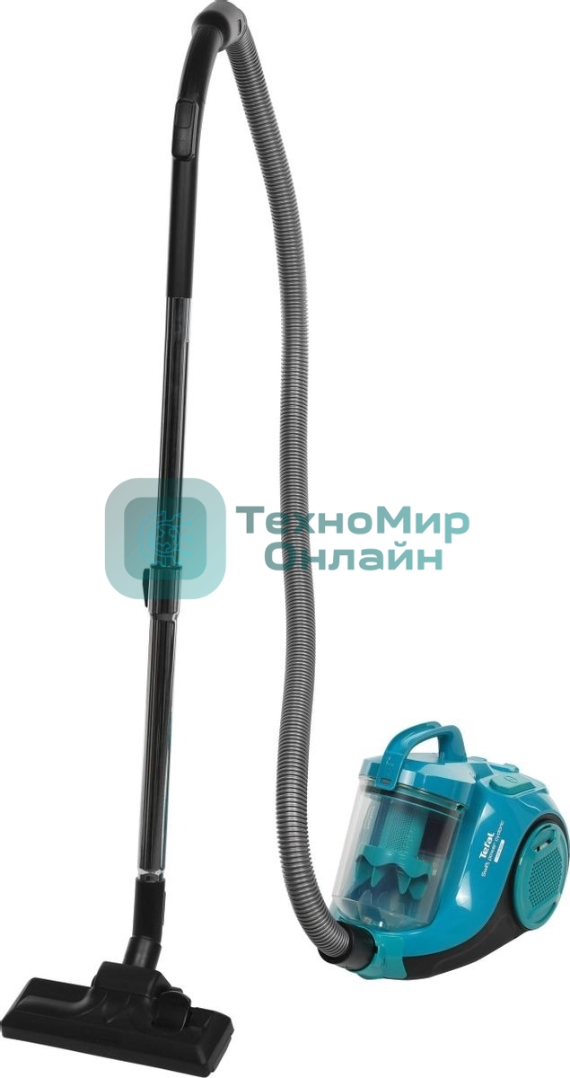 Пылесос Tefal TW2922EA бирюзовый/черный, 750/2100Вт, уборка сухая, пылесборник контейнер 1.5л