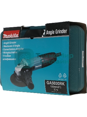 Угловая шлифовальная машина Makita GA5030RK 720Вт 11000об/мин рез.шпин.:M14 d=125мм