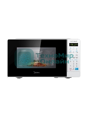 Микроволновая печь Midea EM719M2Z-W белый, 19 л, 700 Вт, переключатели - сенсор