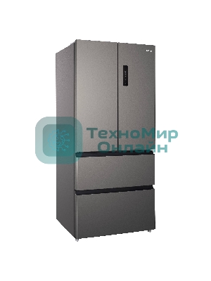 Холодильник Korting KNFF 82535 X нержавеющая сталь трехкамерный 354/186л морозилка снизу