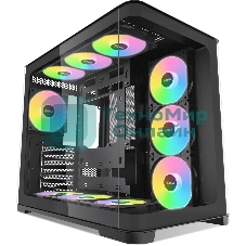 Корпус SAMA V60, Midi-Tower, чёрный, 7 x 120 мм