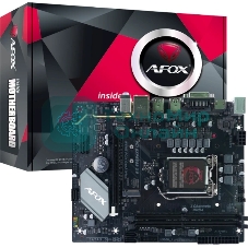 Материнская плата AFOX IH410D4-MA-V2, LGA 1200, Intel H410, 2xDDR4, 3xSATA, 1xM.2, 1xPCIe 3.0 x16, 1xPCIe 3.0 x1, 1xVGA, 1xDVI, 1xHDMI, 1x1Gb LAN, 2xUSB-A 5Gbps, 4xUSB-A 2.0, 5.1, mATX