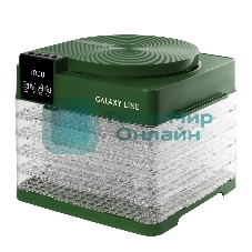 Сушилка для овощей и фруктов Galaxy Line GL 2630, зеленый, с электронным управлением, 450 Вт