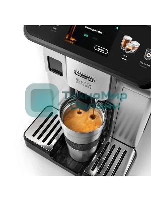 Кофемашина DeLonghi ECAM450.55.S серебристый/черный, исп. кофе - зерновой/молотый, 1.8 л, 1450 Вт, 19 бар