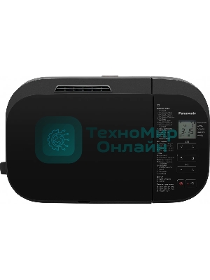 Хлебопечка Panasonic SD-R2530KTS черный, 550 Вт, программ - 28 шт, вес выпечки - 1.1 кг