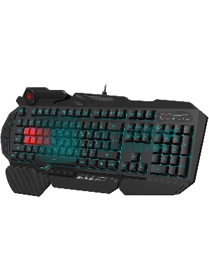 Клавиатура A4Tech Bloody B318 черный USB Multimedia Gamer LED (подставка для запястий)