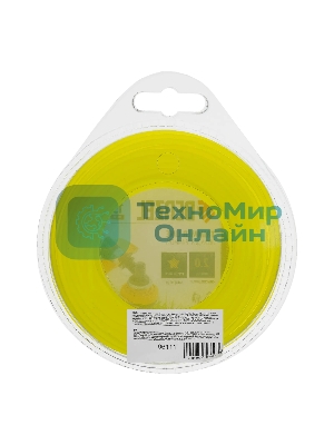 Леска для триммера Denzel звезда, 2 мм х 15 м, блистер FLEX CORD