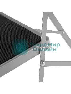 Стремянка стальная Сибртех, 4 широкие ступени 20х30 см с полимерным покрытием