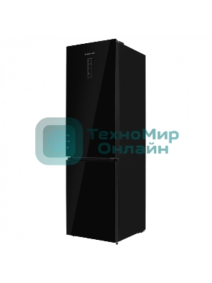 Холодильник Schaub Lorenz SLU S344GY7EI черный двухкамерный 235/109л морозилка снизу, No Frost