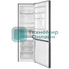 Холодильник Maunfeld MFF200NFSBE черная сталь, двухкамерный, 271/106 л, морозилка снизу, Total No Frost