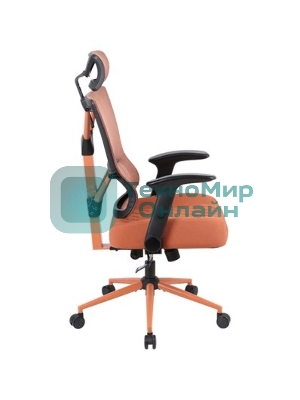 Кресло Chairman CH566 оранжевый, экокожа, 120 кг