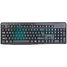 Клавиатура проводная Perfeo PUSH Multimedia, USB, черная