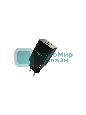 Сетевое зарядное устройство MORE CHOICE (4620202550286) NC69i 2USB 3.0A QC3.0 быстрая зарядка для Lighting 8-pin черный